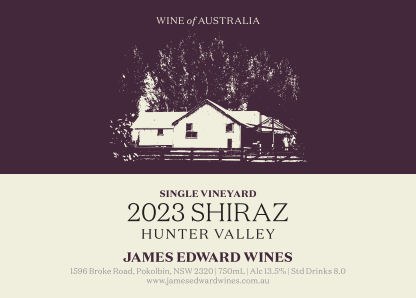 James Edward Wines 2023 Hunter Valley Shiraz